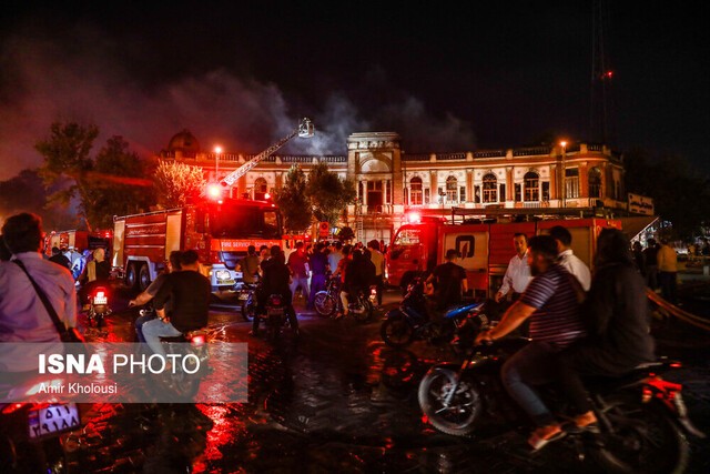 آتش‌سوزی در 67 میراث جهانی ایران در 30 سال گذشته - آتش‌سوزی در بنای تاریخی میدان حسن‌آباد، تهران