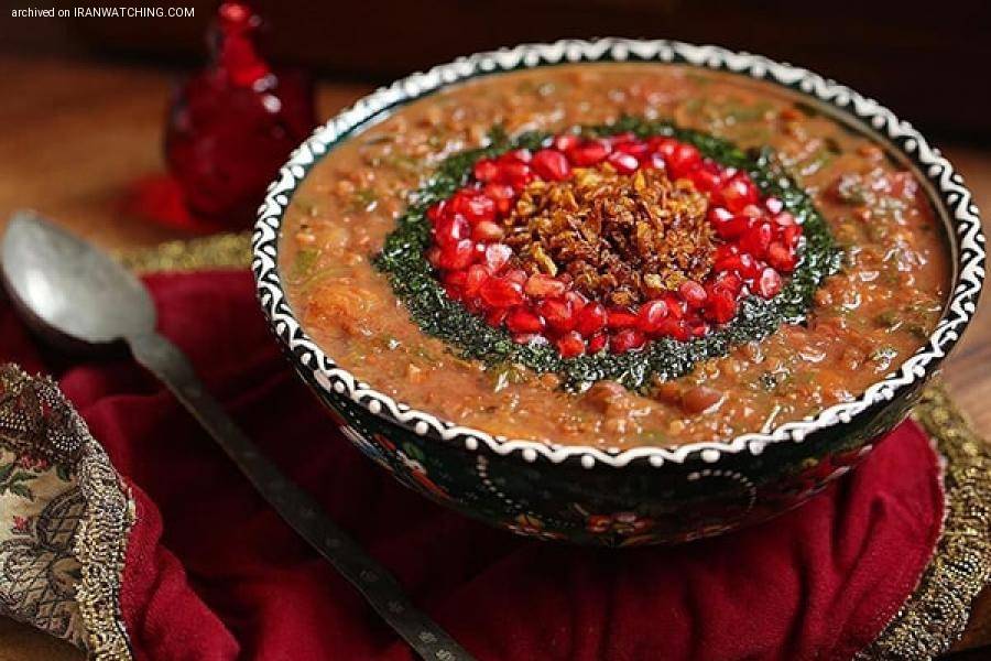آش در آشپزی ایرانی - آش انار