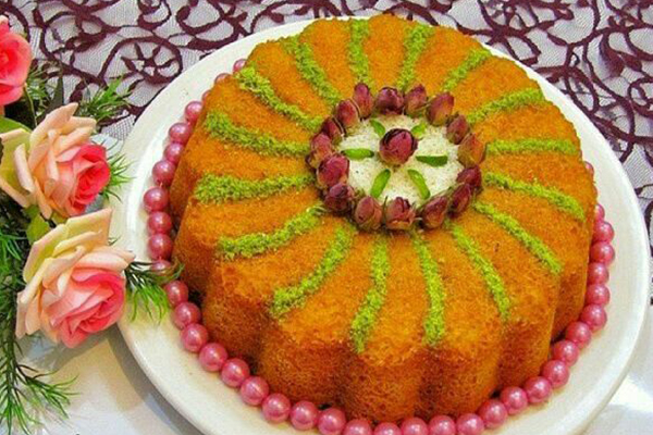 زعفران ایران - کیک زعفرانی