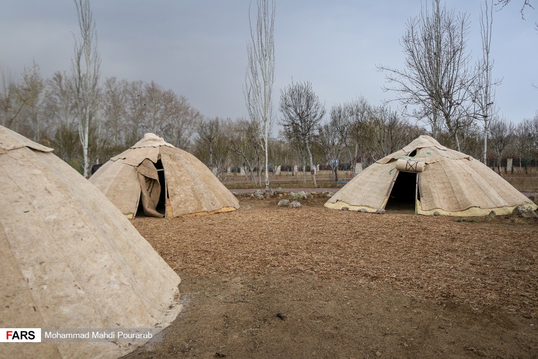 پارک ملی ایران کوچک - چادر عشایر شاهسون در پارک ملی ایران کوچک